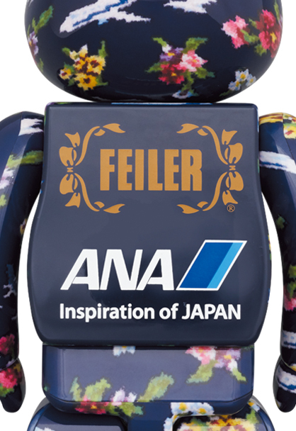 〈ANAオリジナル〉 FEILER × BE@RBRICK for ANA ANAマイディアリー 100％ & 400％