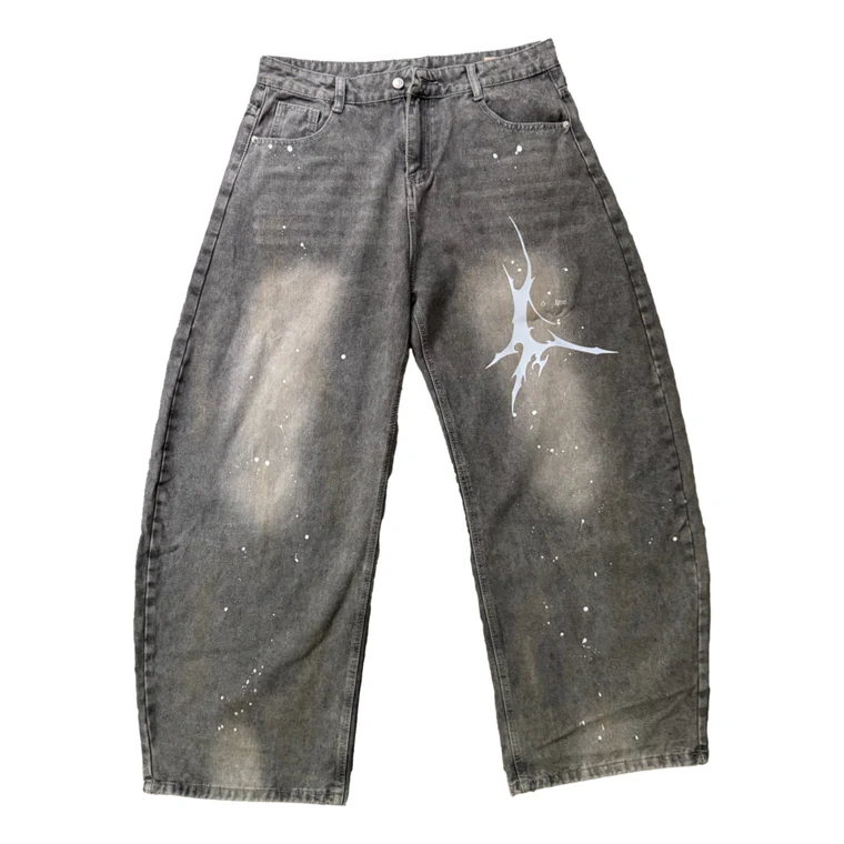 ÒLINE Oiin Splash Jeans - Grey