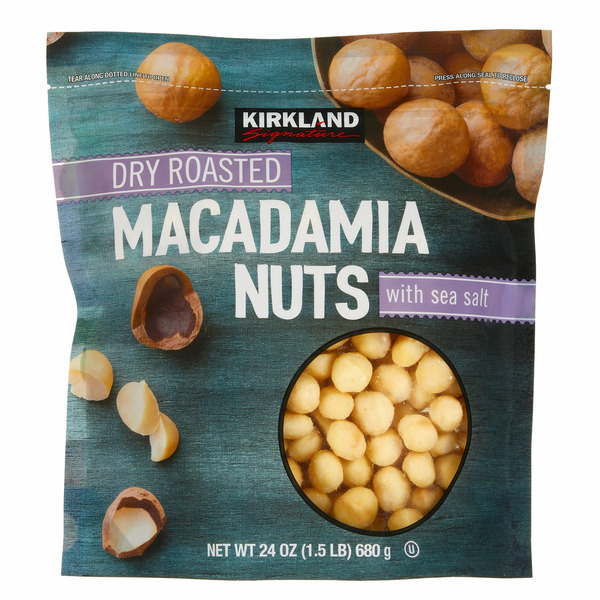 Kirkland Dry Roasted Macadamia Nuts with Sea Salt 680ｇ