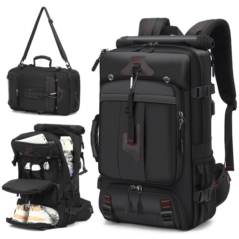 Piccoloo│超大容量戶外旅行保溫防水層後背包 電腦包 登機背包 旅行包 露營包 手提袋 健身包