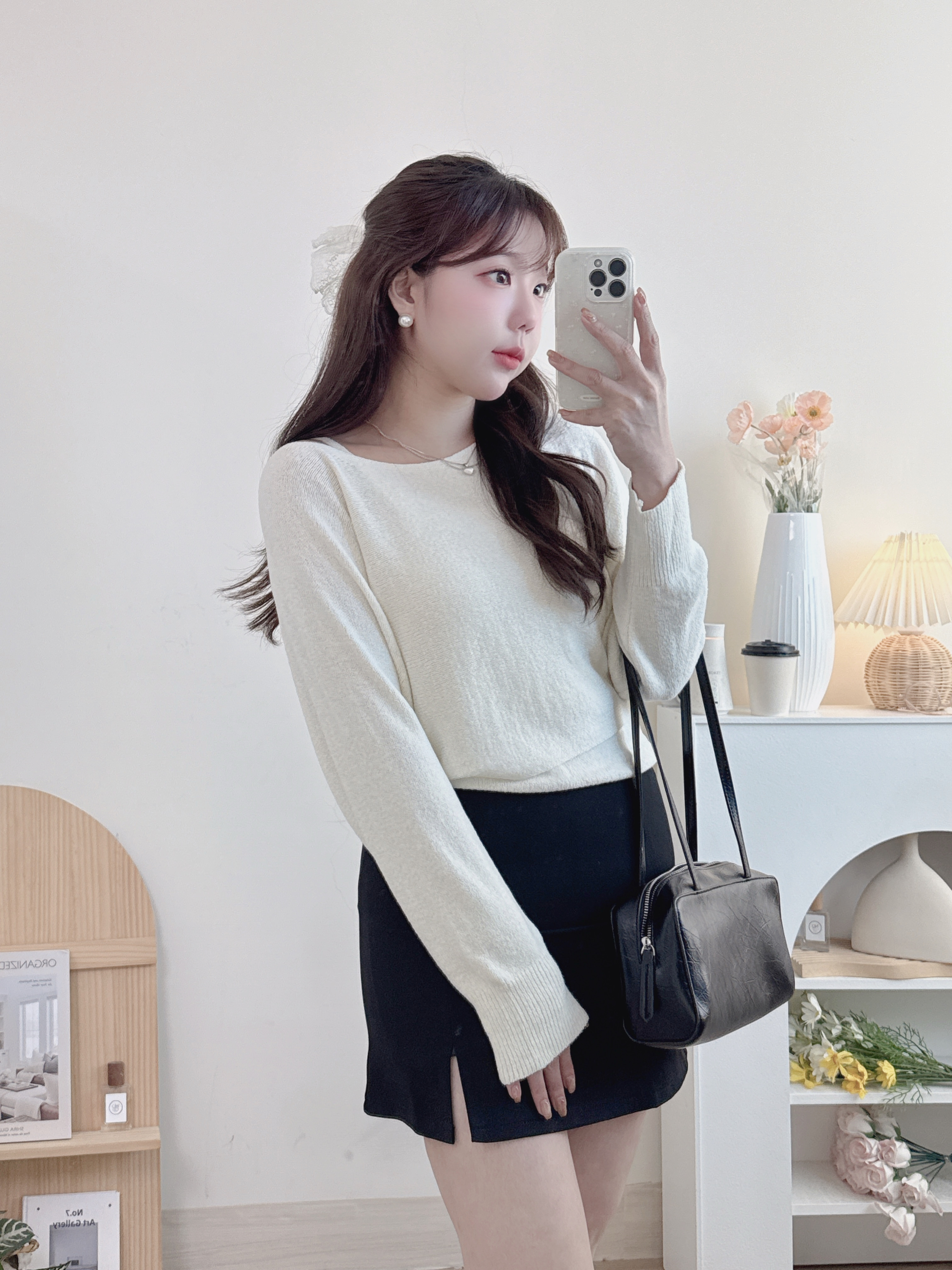 小心機開衩西裝短裙 3色