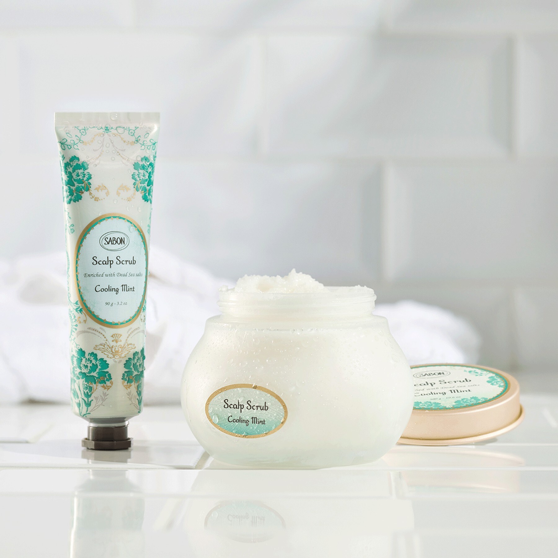 【SABON】 沁心薄荷死海鹽頭皮磨砂膏 300g