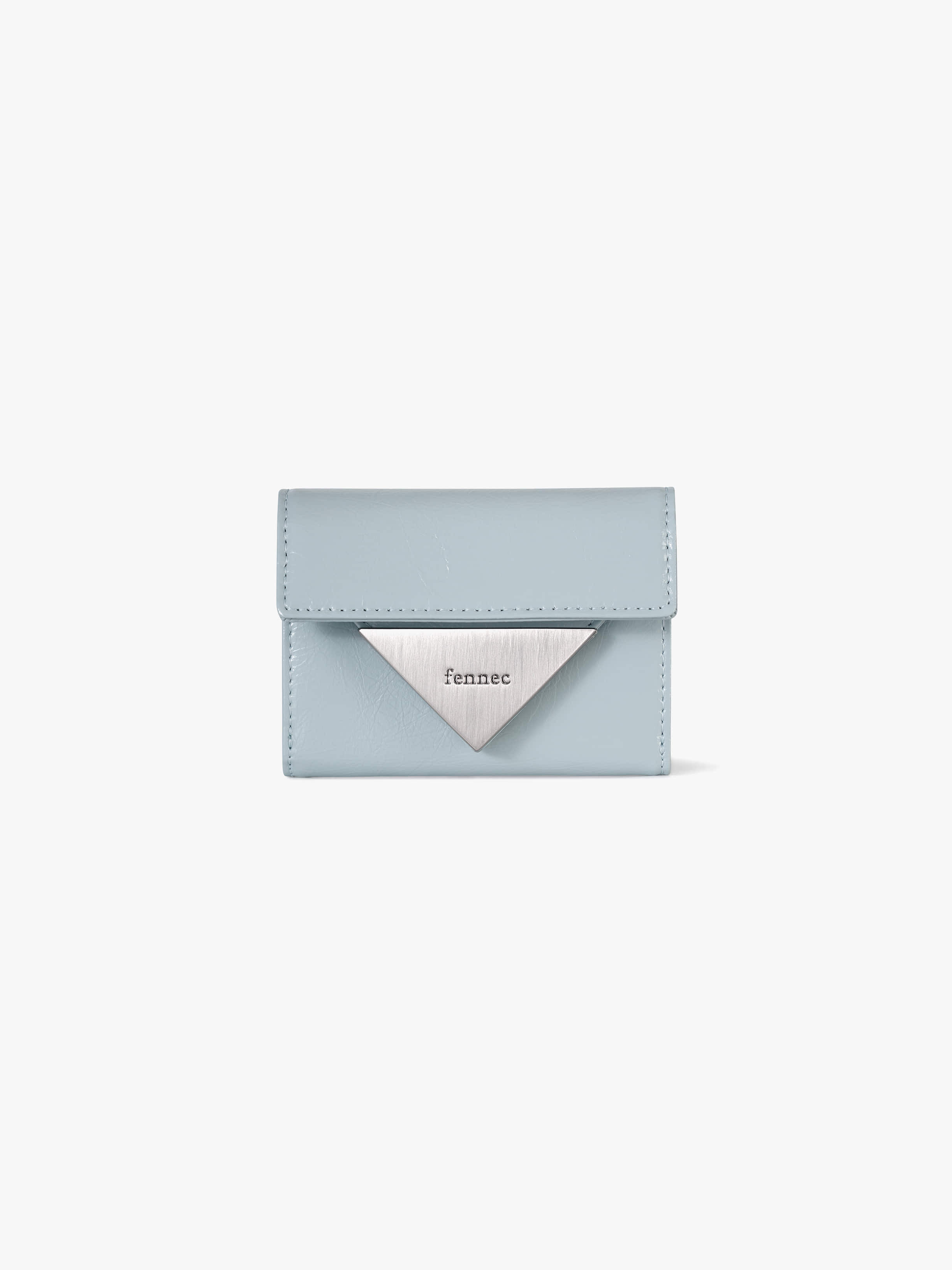 fennec - CRINKLE TRIANGLE DOCO WALLET (HAZE BLUE)