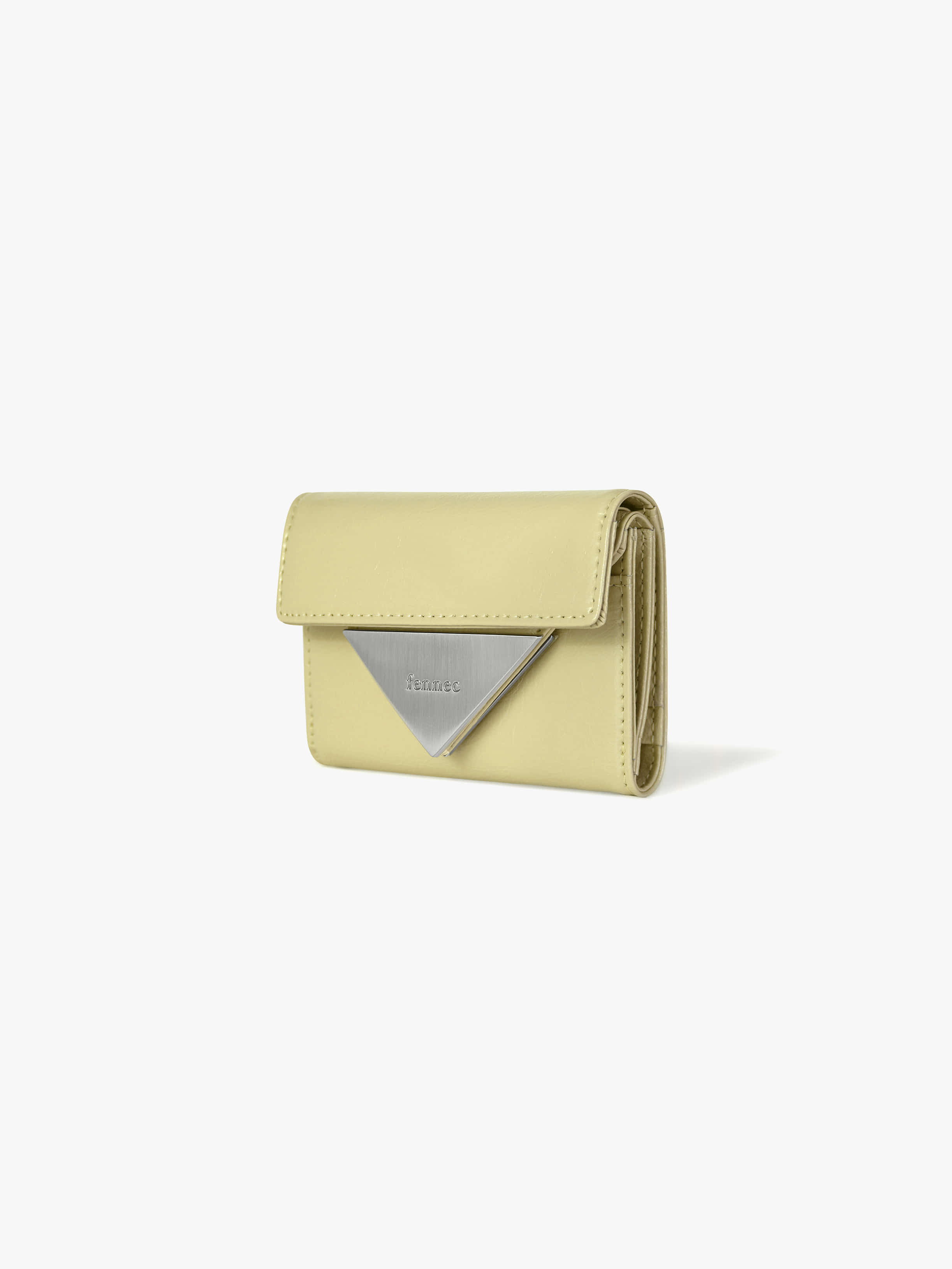 fennec - CRINKLE TRIANGLE DOCO WALLET (SOFT OLIVE)