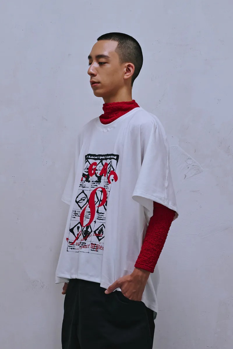 Enclave｜Poster Print Short-Sleeve “Just Like T” Tee (White)