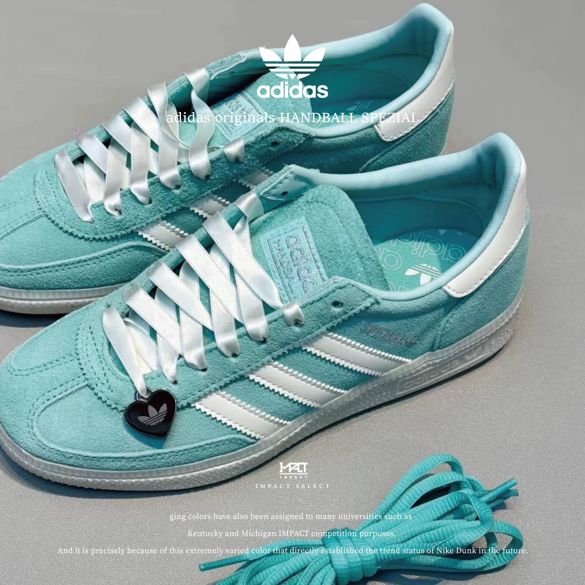 Adidas Handball Spezial 七夕限定 麂皮 薄荷綠 德訓鞋 KI6268