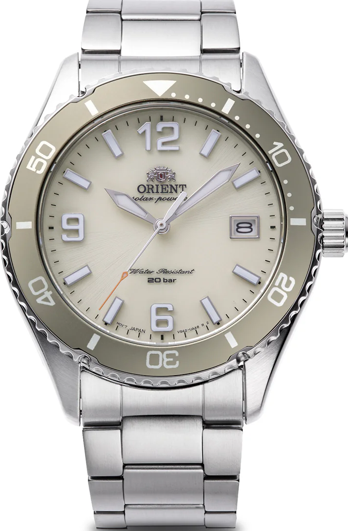 萬年鐘錶 -  ORIENT 東方錶 Sports Mako 運動風格太陽能200米防水潛水錶 RA-WJ0003S 錶徑 : 39.9mm