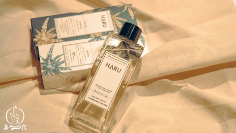 HARU INDULGE lubricant bottle design