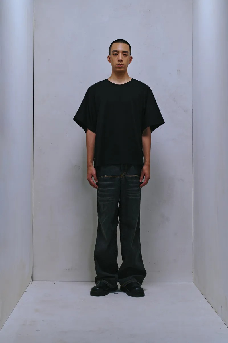 Enclave｜Washed Straight-Leg “24/7” Jeans (Black)