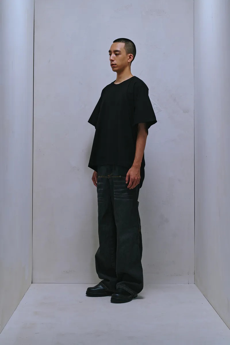 Enclave｜Washed Straight-Leg “24/7” Jeans (Black)