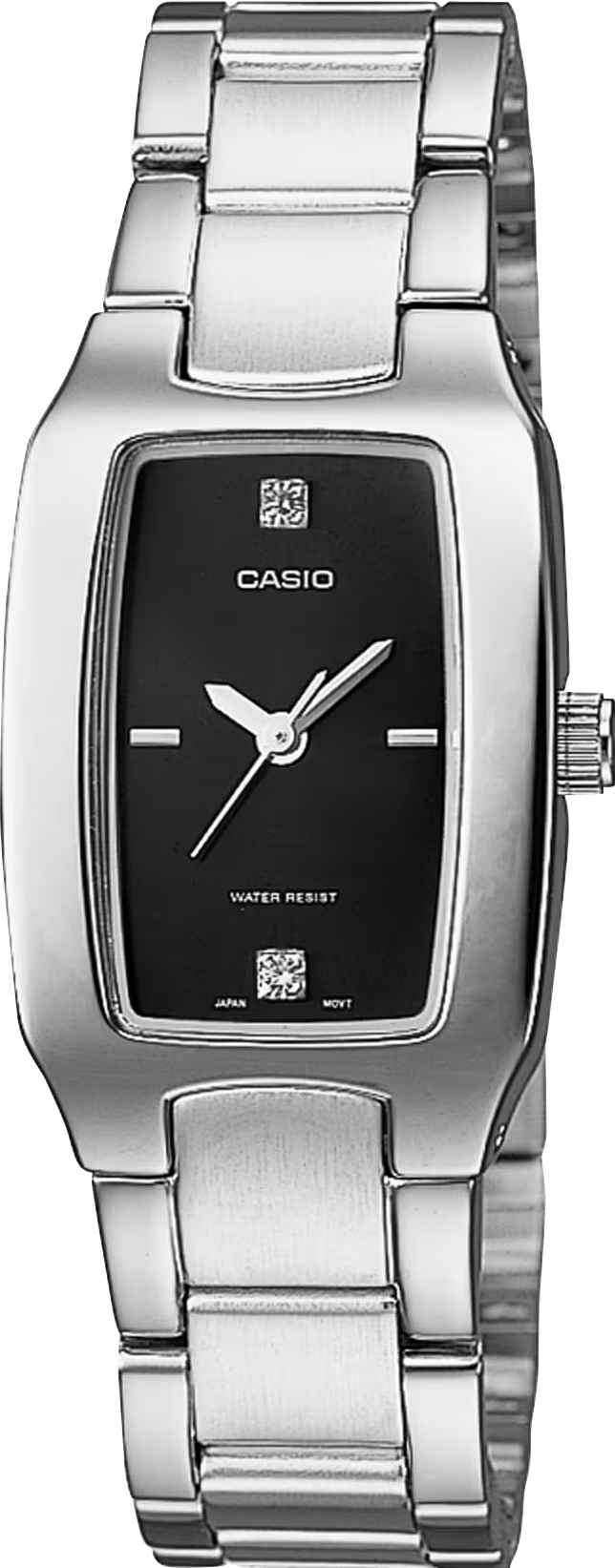 萬年鐘錶 - CASIO  卡西歐 黑面酒桶型經典女錶 LTP-1165A-1C2  錶徑21MM
