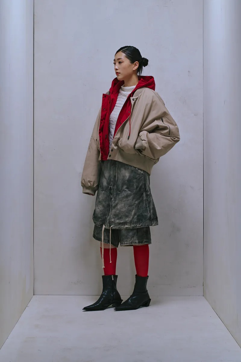 Enclave｜Oversize “Twin” Bomber Jacket (Khaki)