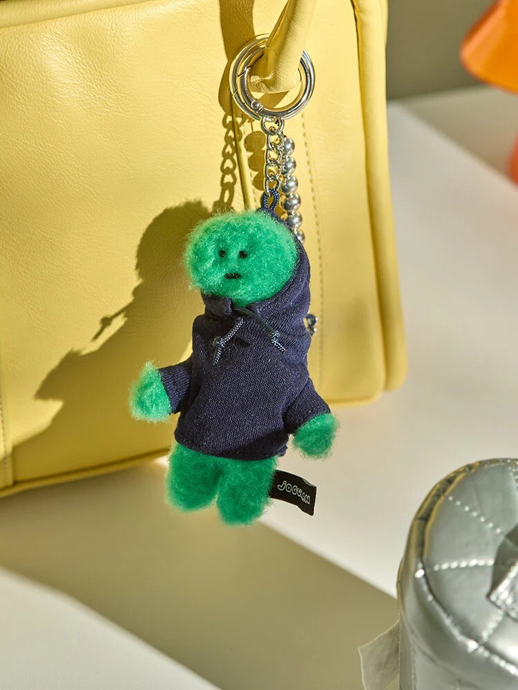 <韓國連線>Joguman Studio 帽T恐龍 絨毛 吊飾 鑰匙圈
