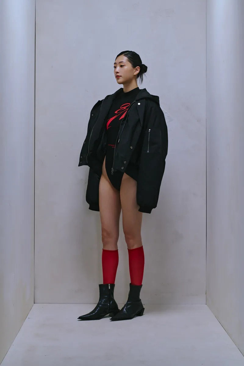 Enclave｜Oversize “Twin” Bomber Jacket (Black)