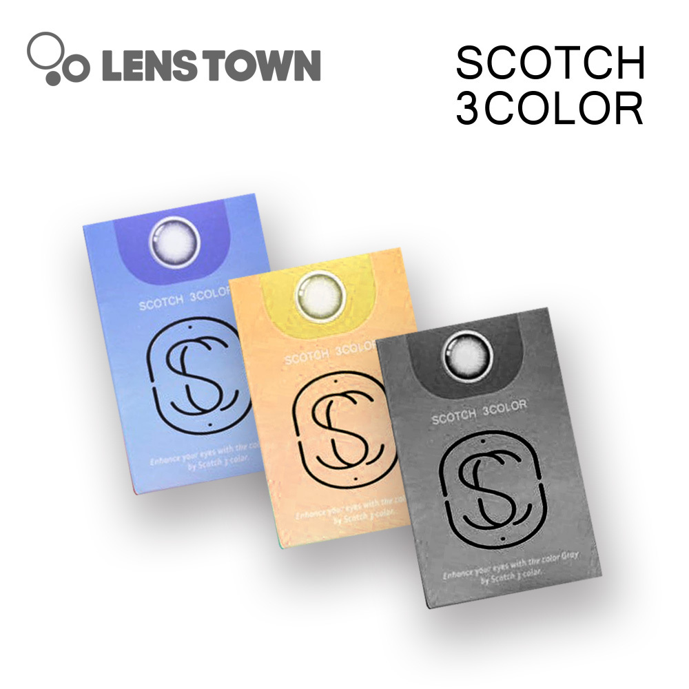 Lenstown Scotch 3 Color 1 Month 美瞳 彩色 月拋 隱形眼鏡 2片