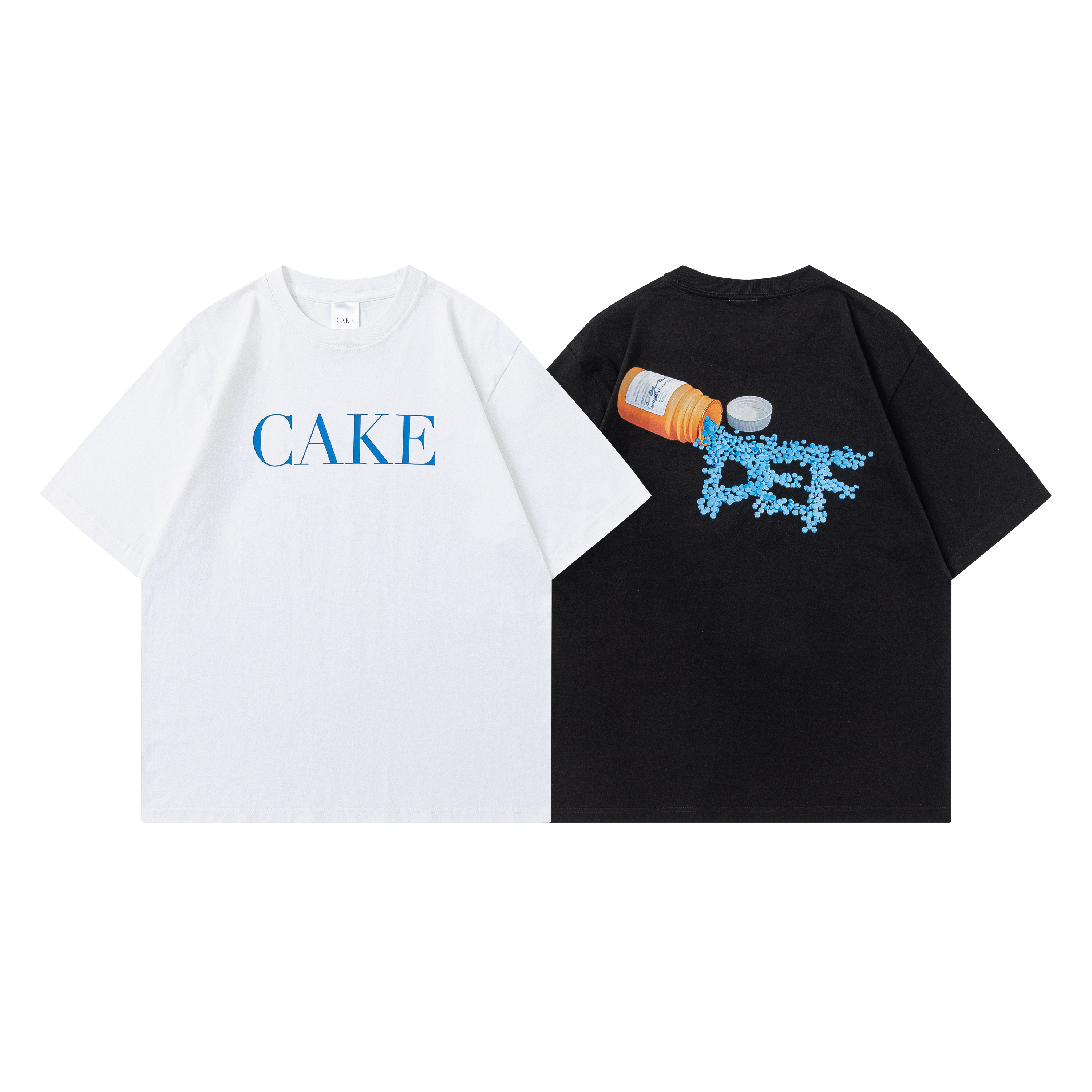 DEFINITE × CAKE ｜“Addictive” Tee (Black / White)