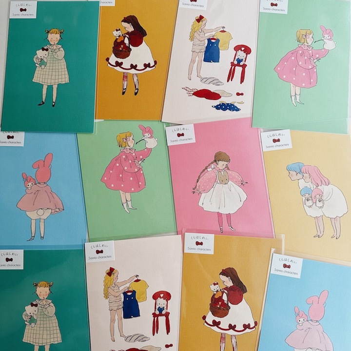 日本Kurahashirei x 三麗鷗聯名 明信片