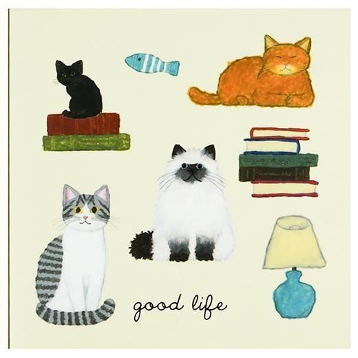 米津祐介_貓 書型便利貼 memo｜日本Greeting Life