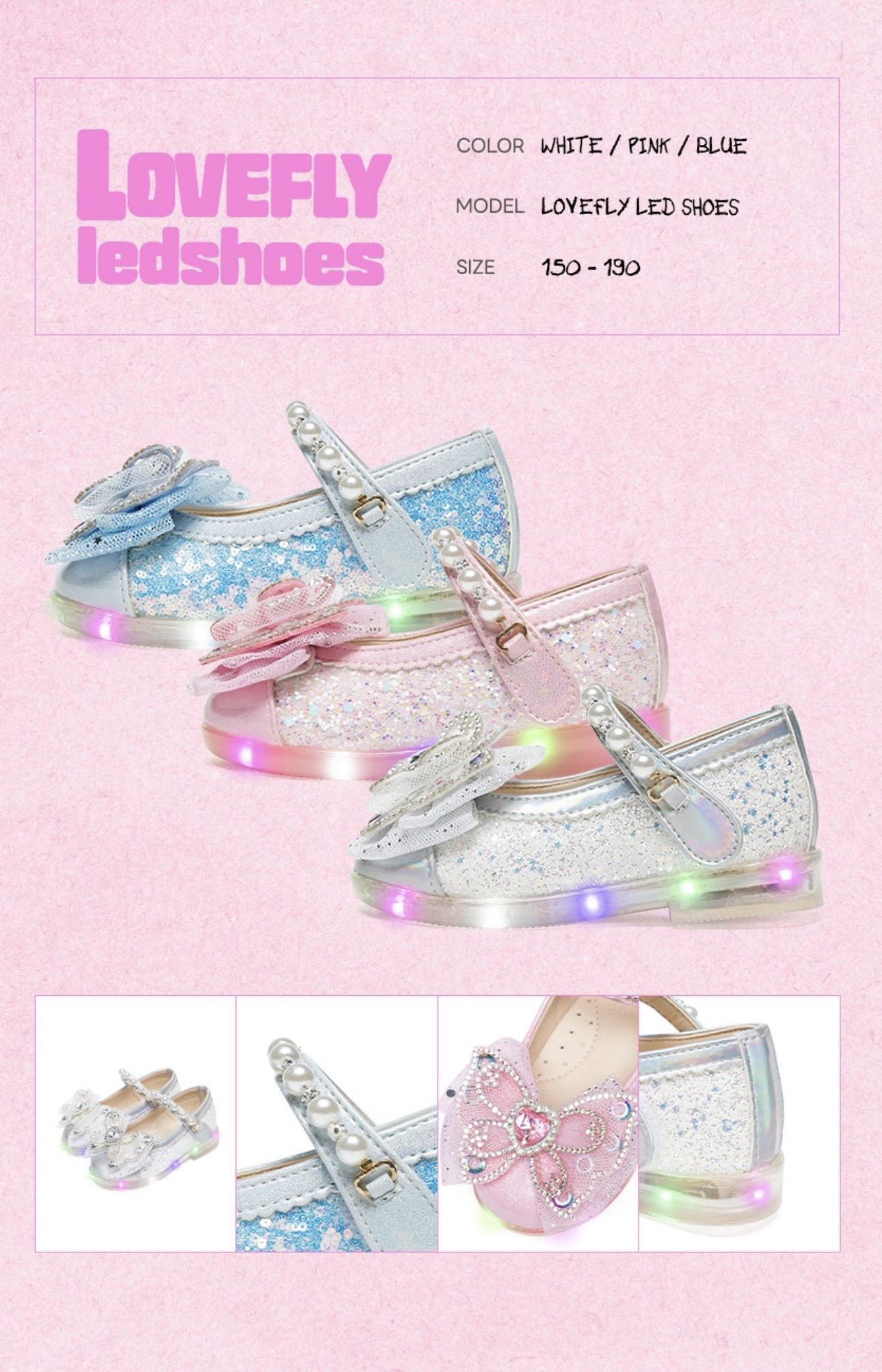 La Stella Lovefly LED Princess Shoes