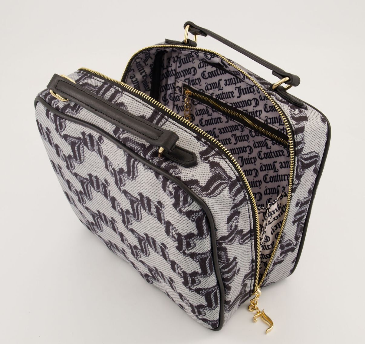 英國代購 (獨立訂單)-JUICY COUTURE Black Logo Iris Beauty&nbsp;Case