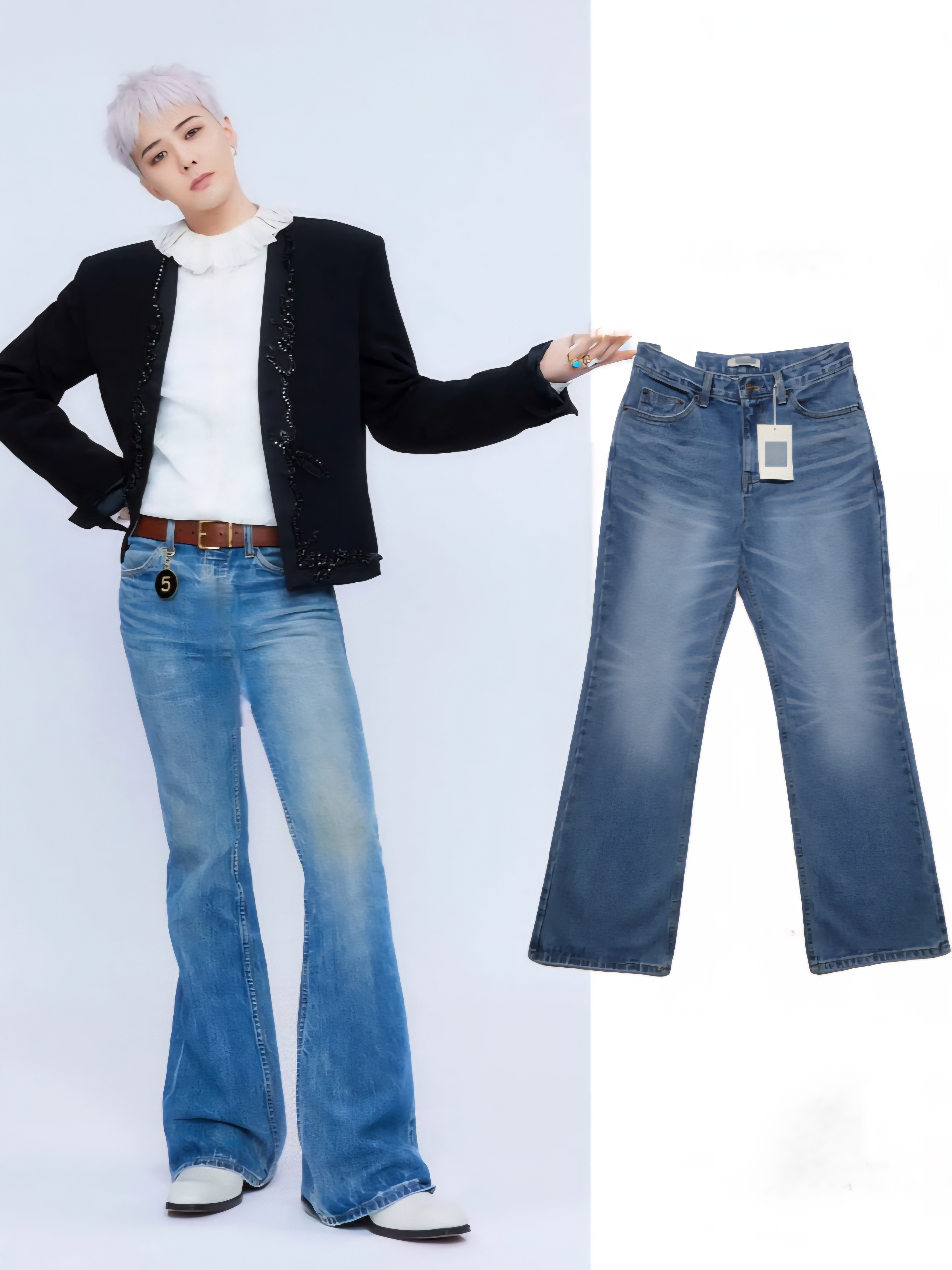 Kendrick 喇叭牛仔褲 靴型褲 GD權志龍同款 Celine版