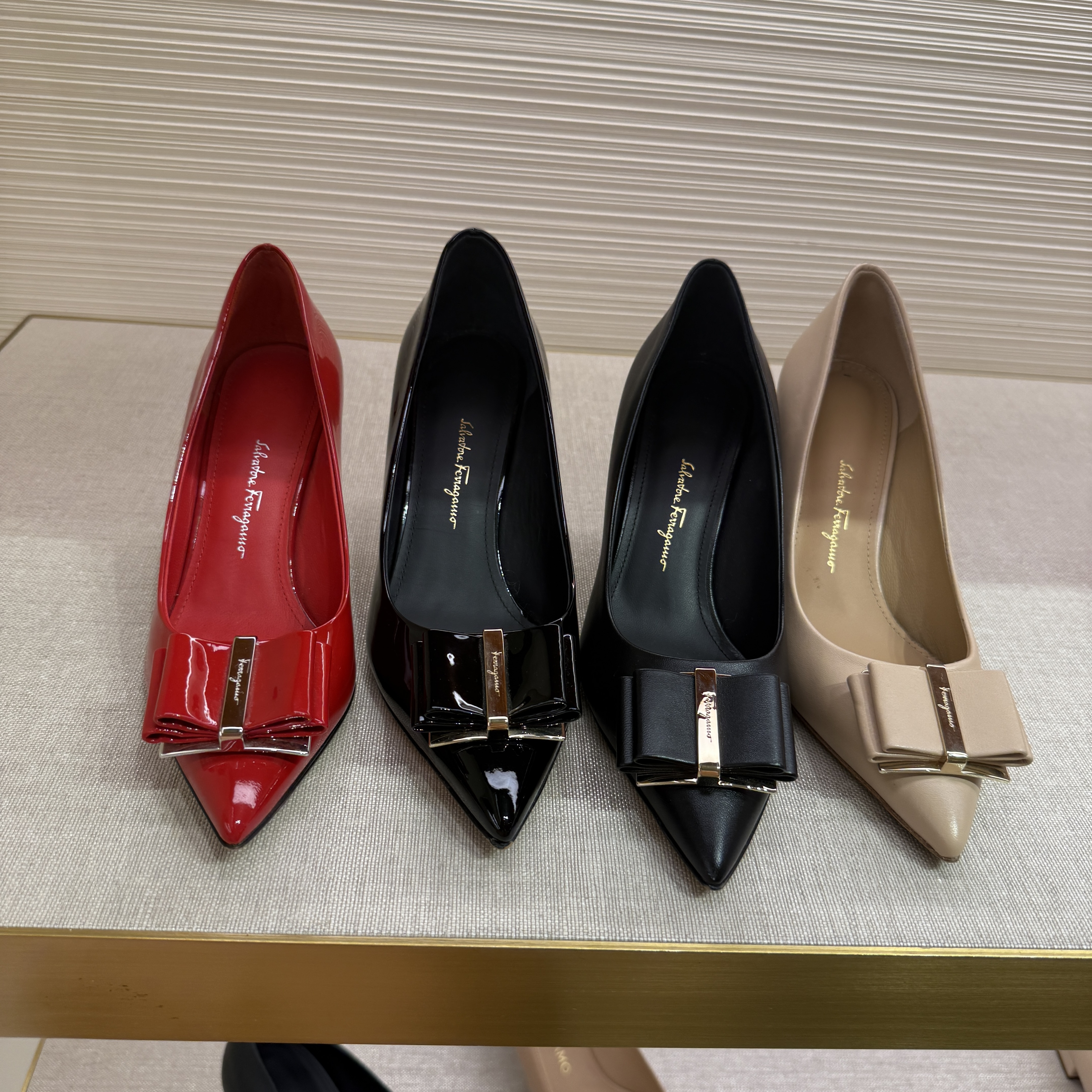 Ferragamo Zeri 70 NEW Heels 4 colors