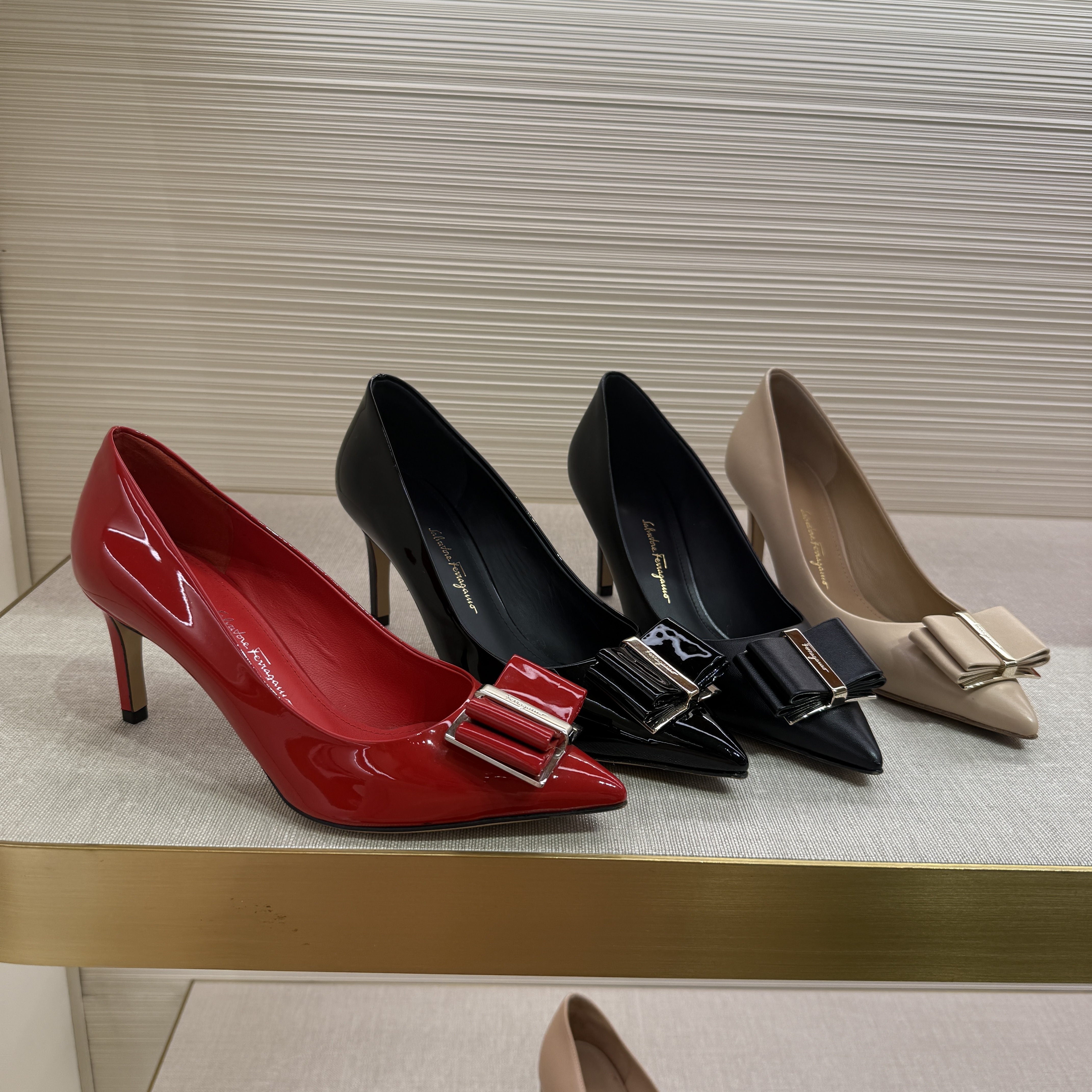Ferragamo Zeri 70 NEW Heels 4 colors