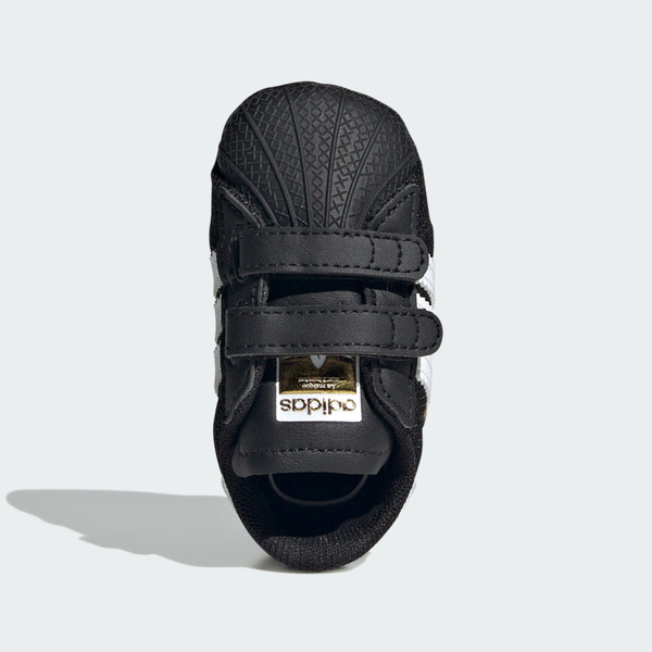 Adidas 愛迪達 Superstar Crib JH9971 小童 運動休閒鞋 魔鬼氈 舒適 黑 白