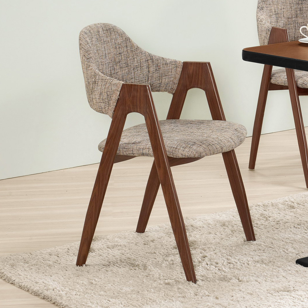 佳塔扶手造型餐椅/單椅(兩色可選)