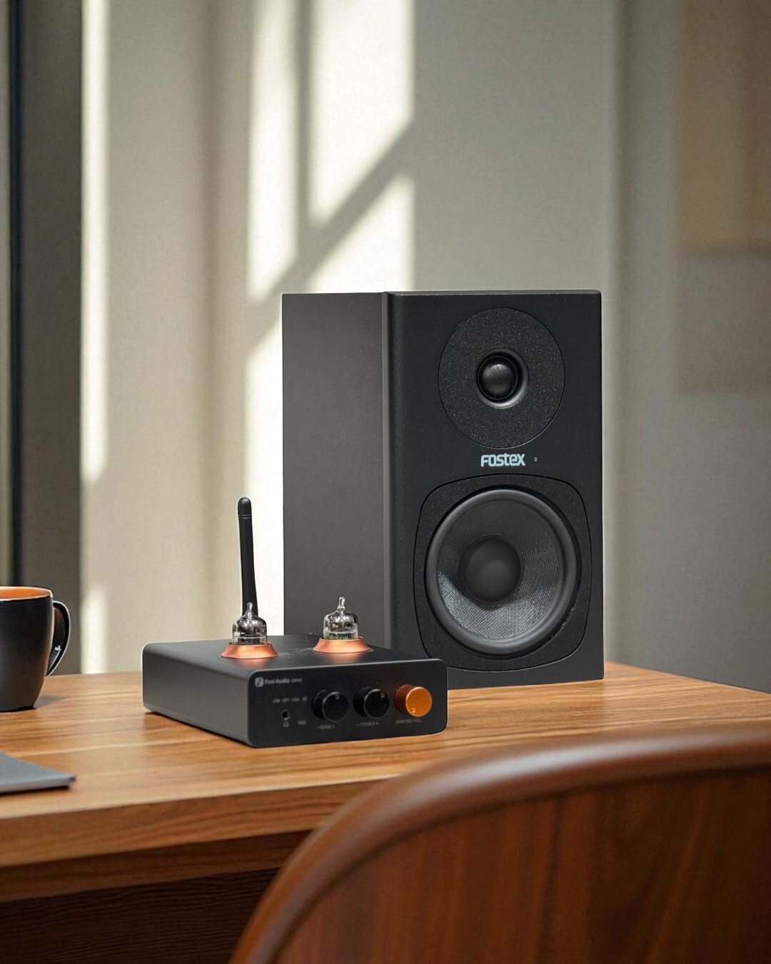 [組合優惠] Fosi Audio GR40前級藍牙解碼耳擴及Fostex PM0.4c有源喇叭