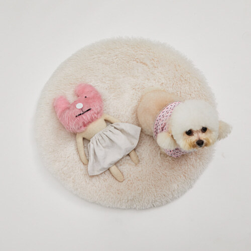 Louisdog Anywhere 毛毛墊_米色