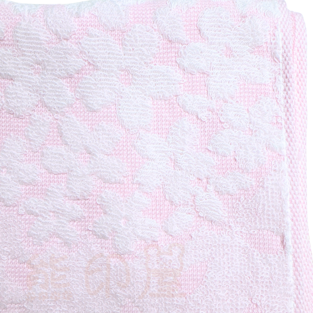 日本製今治100%棉浴巾櫻花長毛巾(34×80cm)(粉)