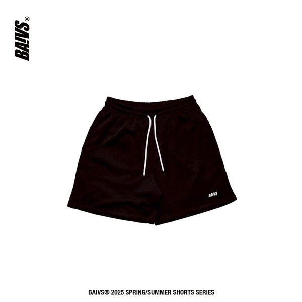 Baivs Mesh Shorts BMS0011B 男 球參 球褲 機能 網眼 短褲 黑