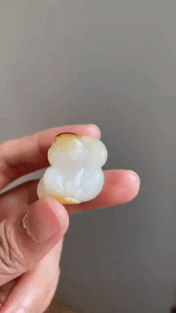 912716 和田玉獨籽小猴子