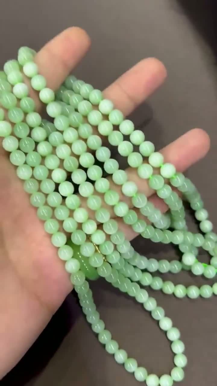 912719 和田玉貓眼黑羊洞項鏈 (6mm直徑)