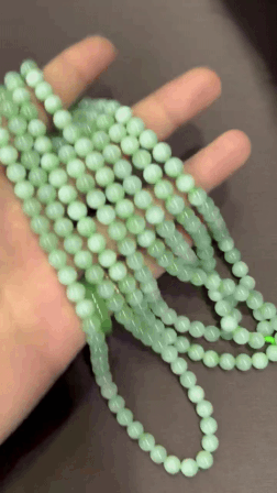 912719 和田玉貓眼黑羊洞項鏈 (6mm直徑)