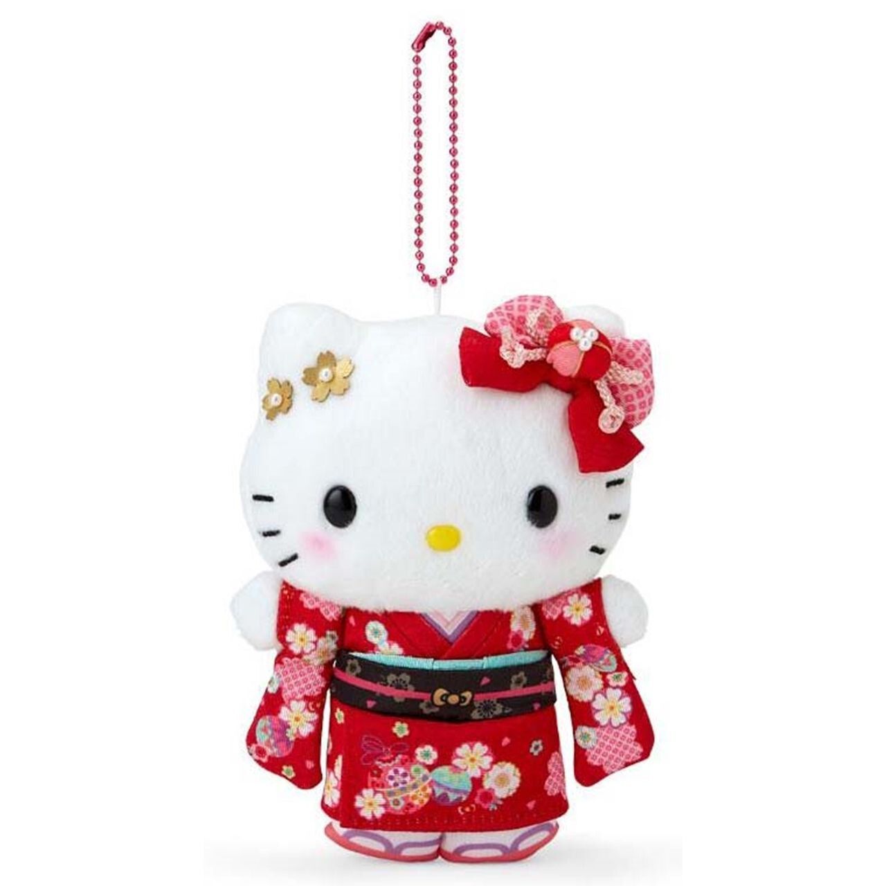 Hello Kitty和服毛公仔掛件吊飾 (平行進口)