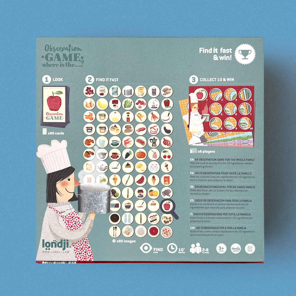 Londji STEAM 療癒系親子桌遊 (小小廚神找找樂)