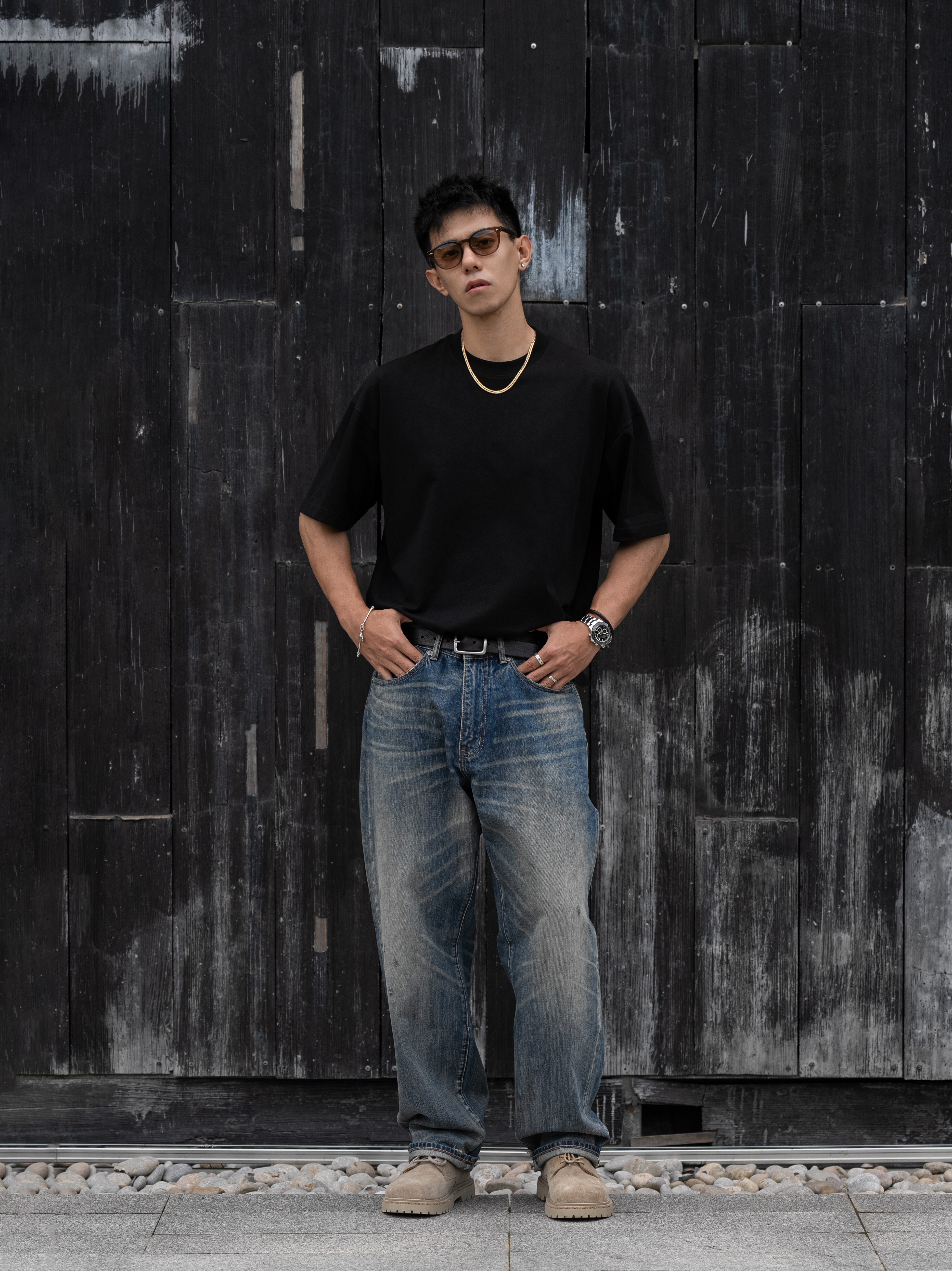 #預購 MASSULTI 25AW 重工水洗 赤耳牛仔褲 兩色