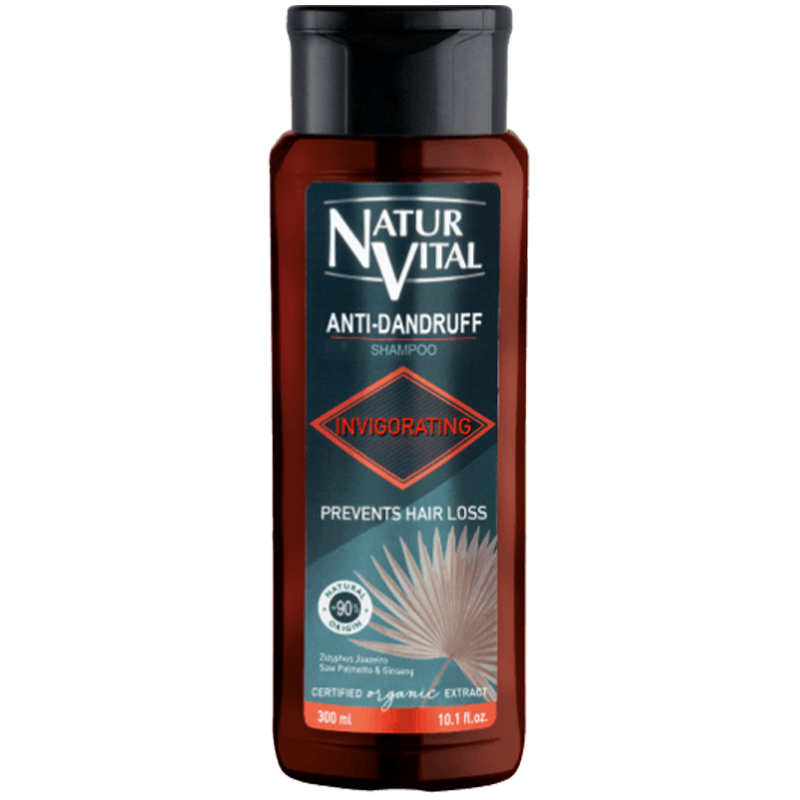 西班牙 NATURVITAL咖啡因去屑洗髮精露 （穩固髮根）300ml