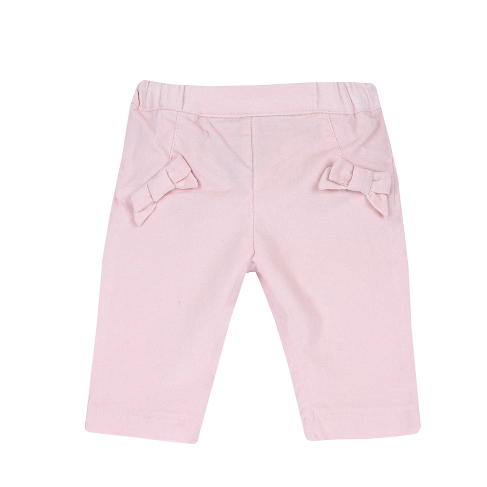 粉紅邦妮-彈性絨布長褲