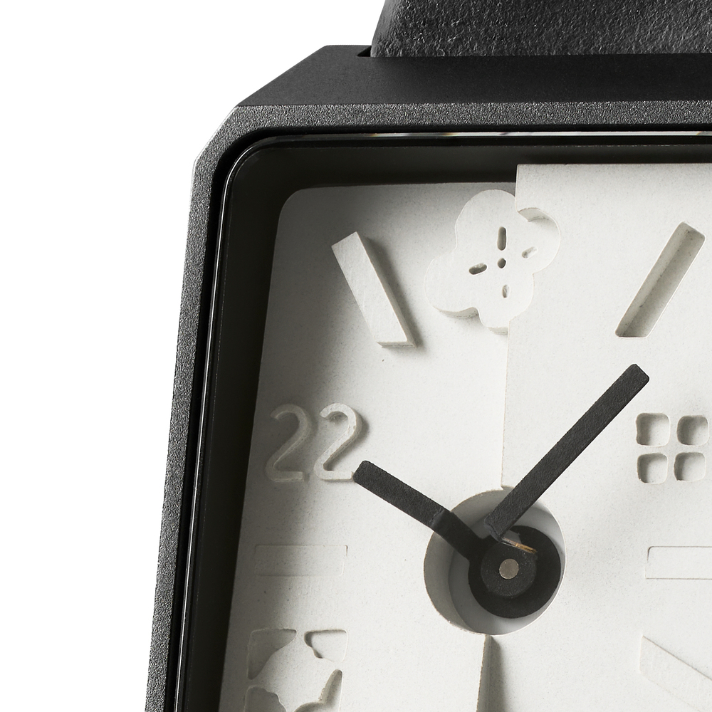 22Design上下坡方形水泥錶/印花樂聯名款/黑