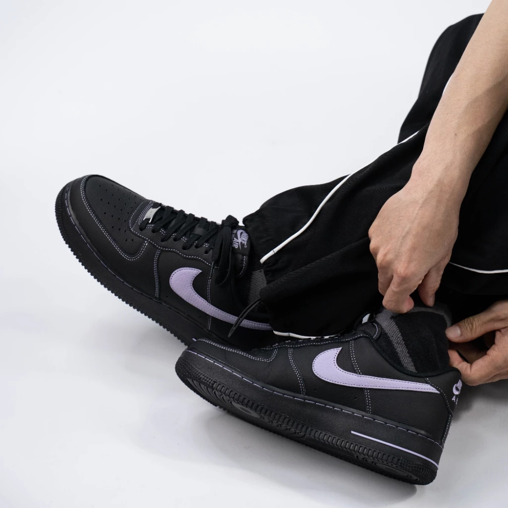 NIKE AIR FORCE 1 "Black Purple" 黑紫 HQ2037-001