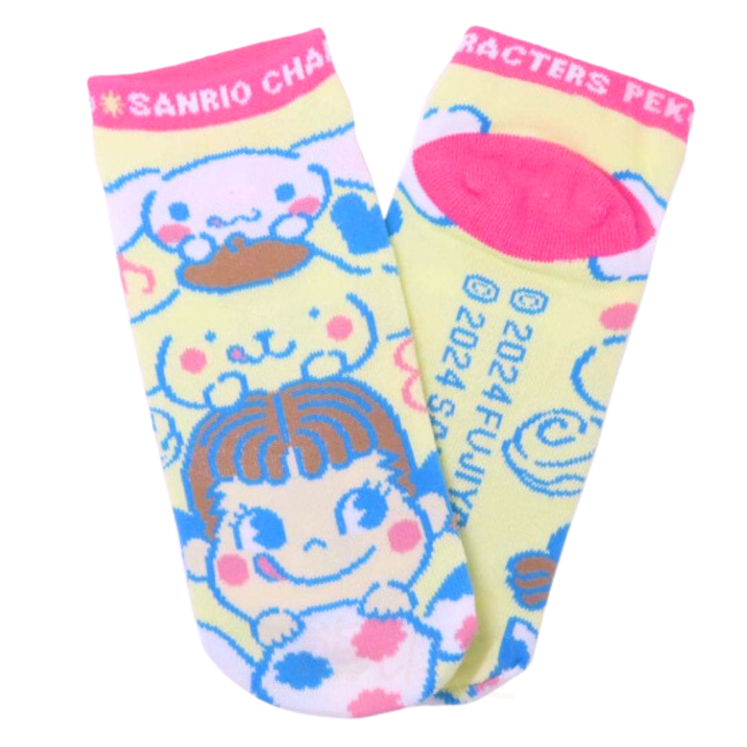 Sanrio 玉桂狗 牛奶妹 布甸狗布丁狗襪子(22cm~24cm)
