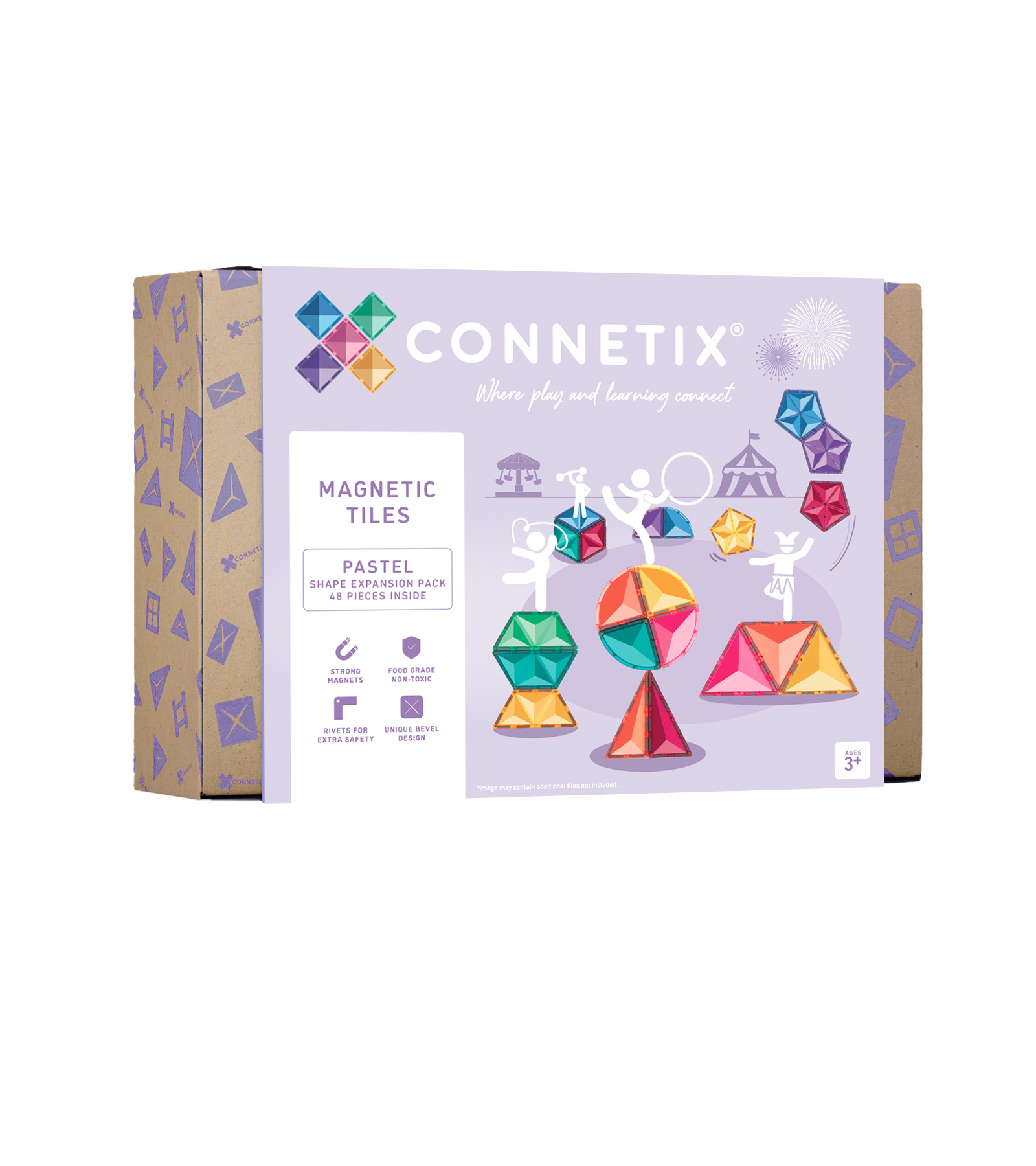 Connetix Pastel Shape Expansion Pack 48 pc