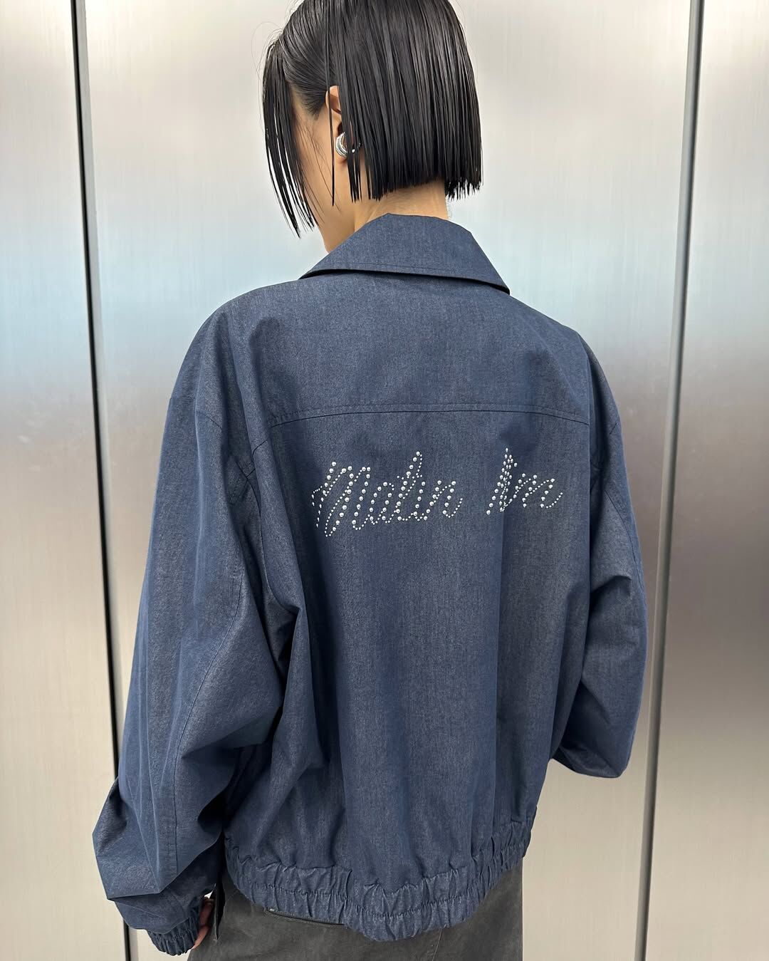 WESTERN DETAIL DENIM LIKE BLOUSON