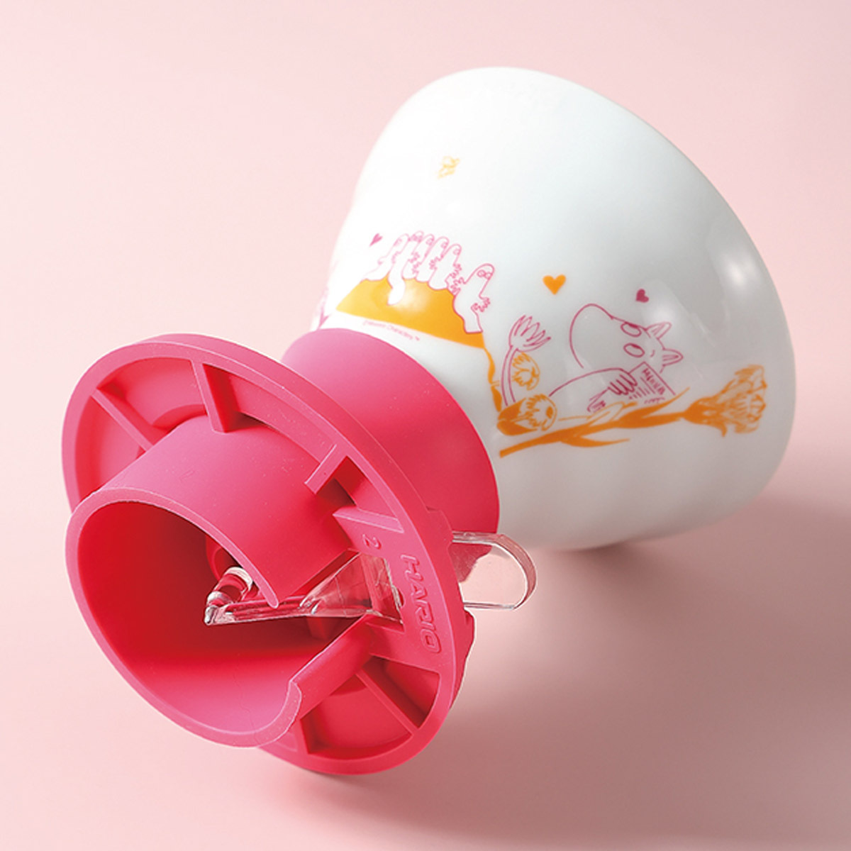 日本HARIO×MOOMIN 200ml 浸漬式陶瓷咖啡濾杯 (情人節) -MMSSDC02PC