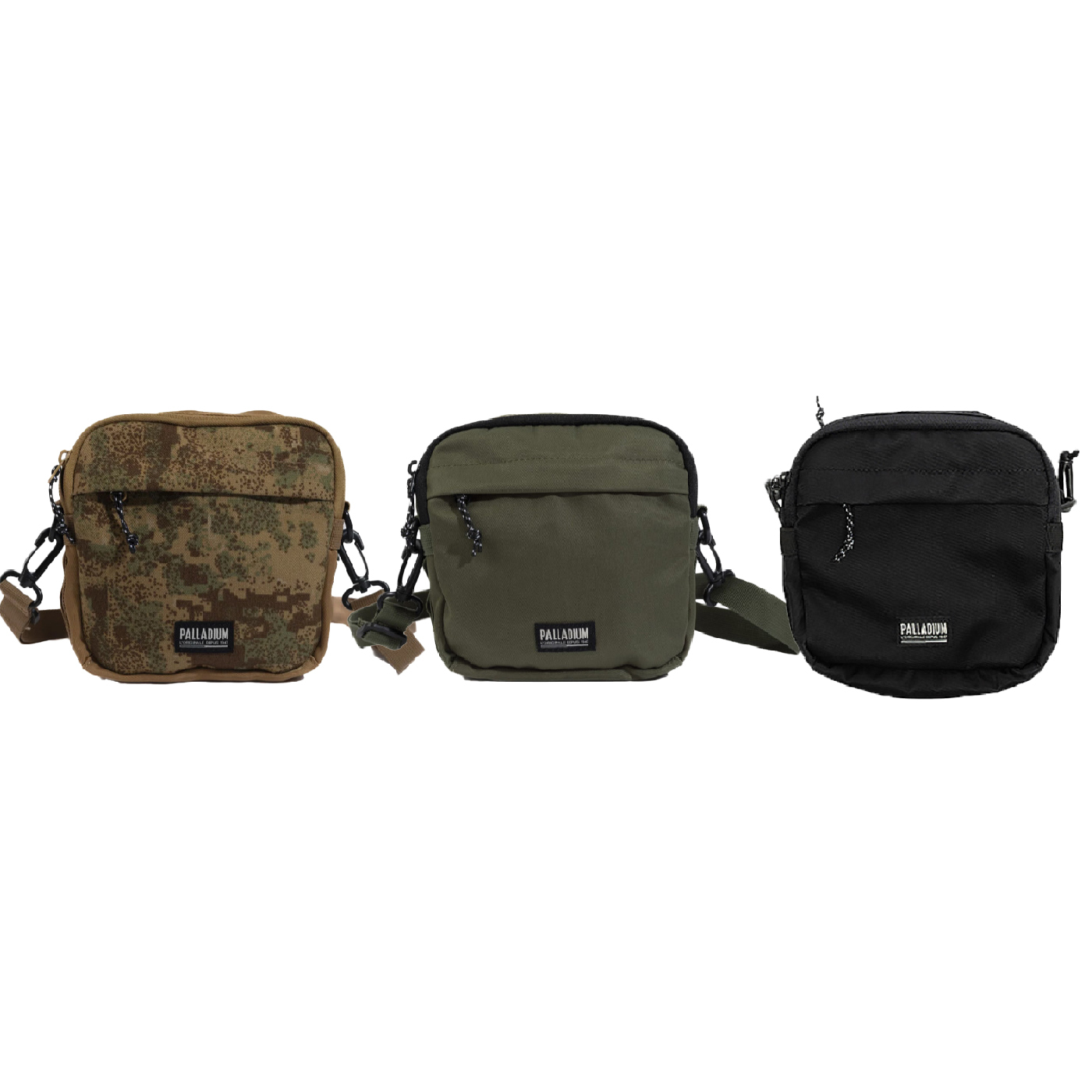 PALLADIUM SMALL BAG 黑 迷彩 軍綠 可調節背帶 多夾層收納 休閒 隨身小包 肩背包 斜背包【BG657】