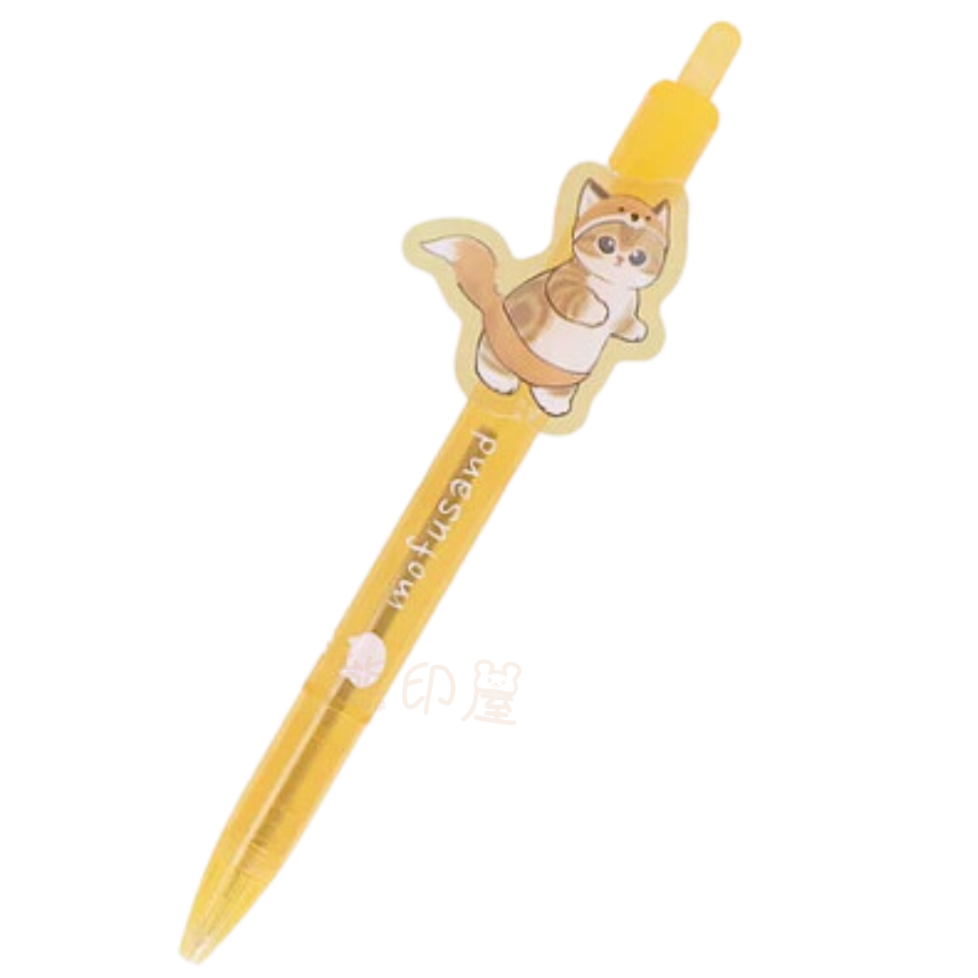 日本Mofusand狐狸貓黑色原子筆 日本製 (平行進口)