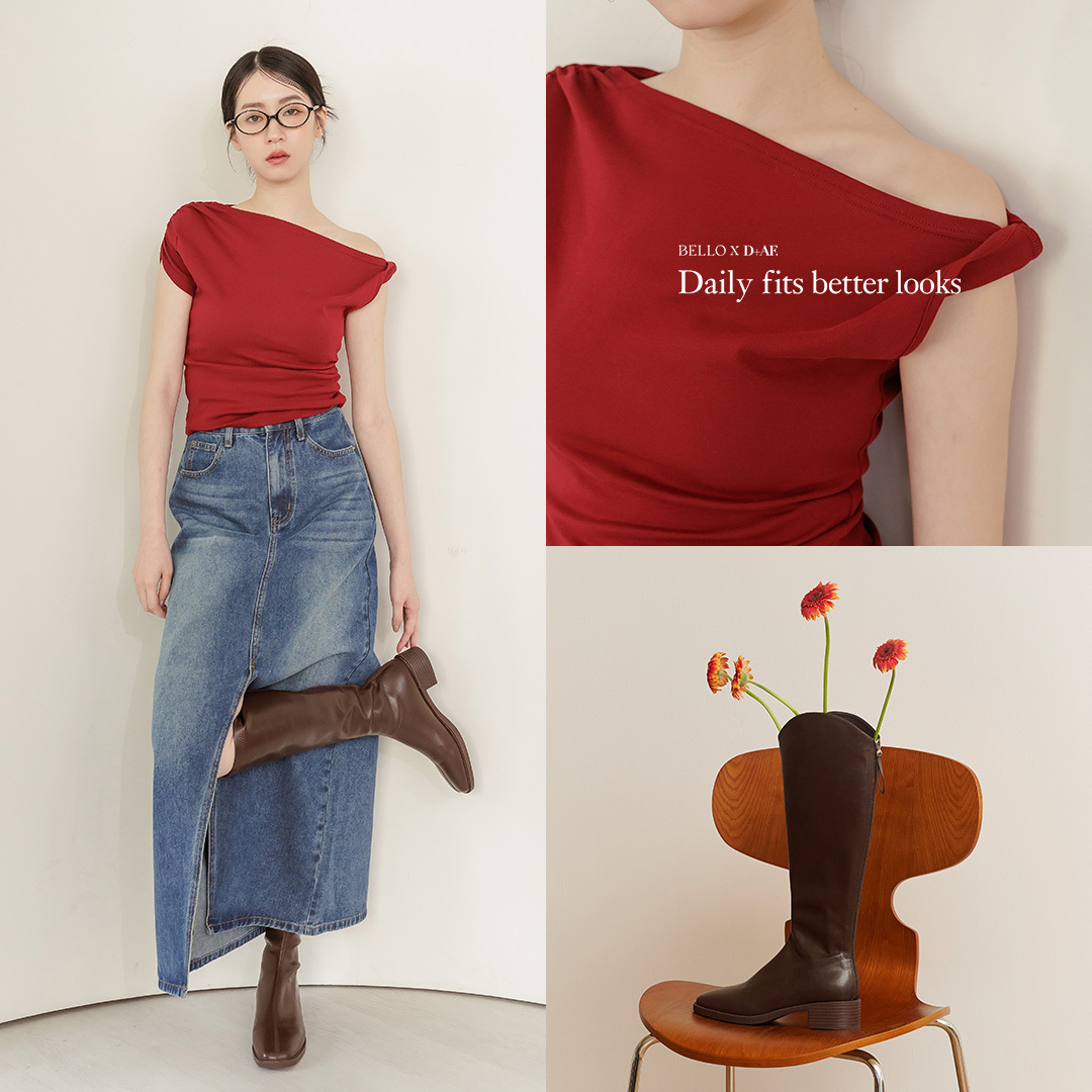 Bello x D+AF 聯名：Daily Fits, Better Looks 我們相信，日常的穿搭應該簡單卻足夠有型，不需要過度修飾，也能自然展現身形優勢。 Bello 的核心理念「不費力的日常時髦」，不只是版型與比例的精準拿捏，更是希望每位高個女孩都能在穿搭中找到自在、找到自信。因為穿得剛剛好，不只是外表的合適，更是心裡的一份篤定。